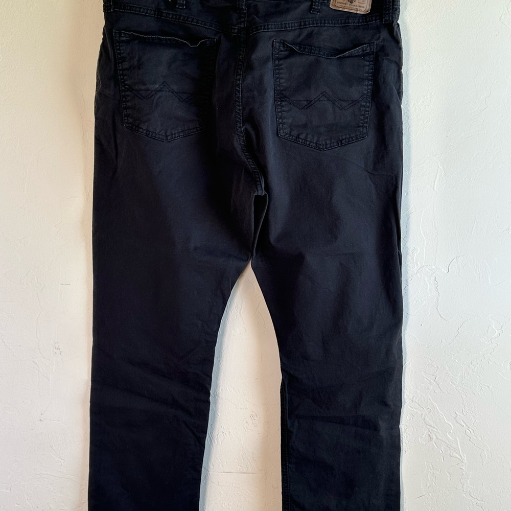 Wrangler Black Straight Fit Chino Style 5 pocket Jeans Sz 40x30 - Picture 6 of 11